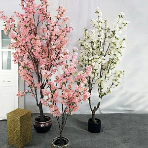 High Quality Wholesale Popular fashion Cherry Blossoms Flowers Artifical Cherry Blossom Tree For Wedding Decoration