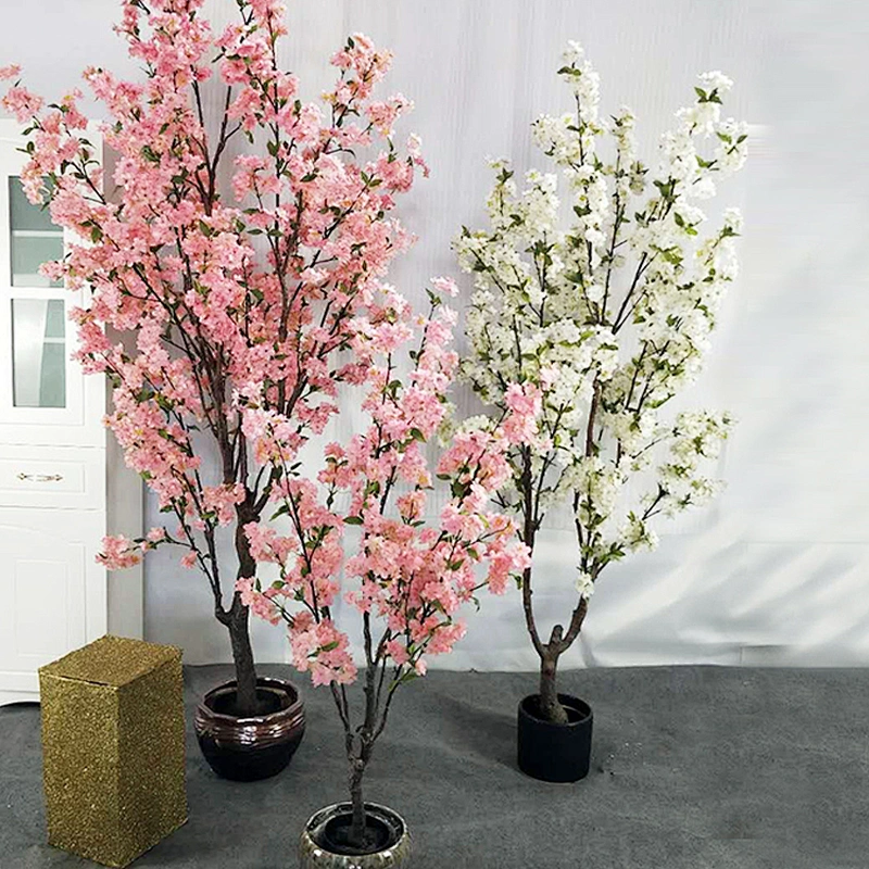 High Quality Wholesale Popular fashion Cherry Blossoms Flowers Artifical Cherry Blossom Tree For Wedding Decoration