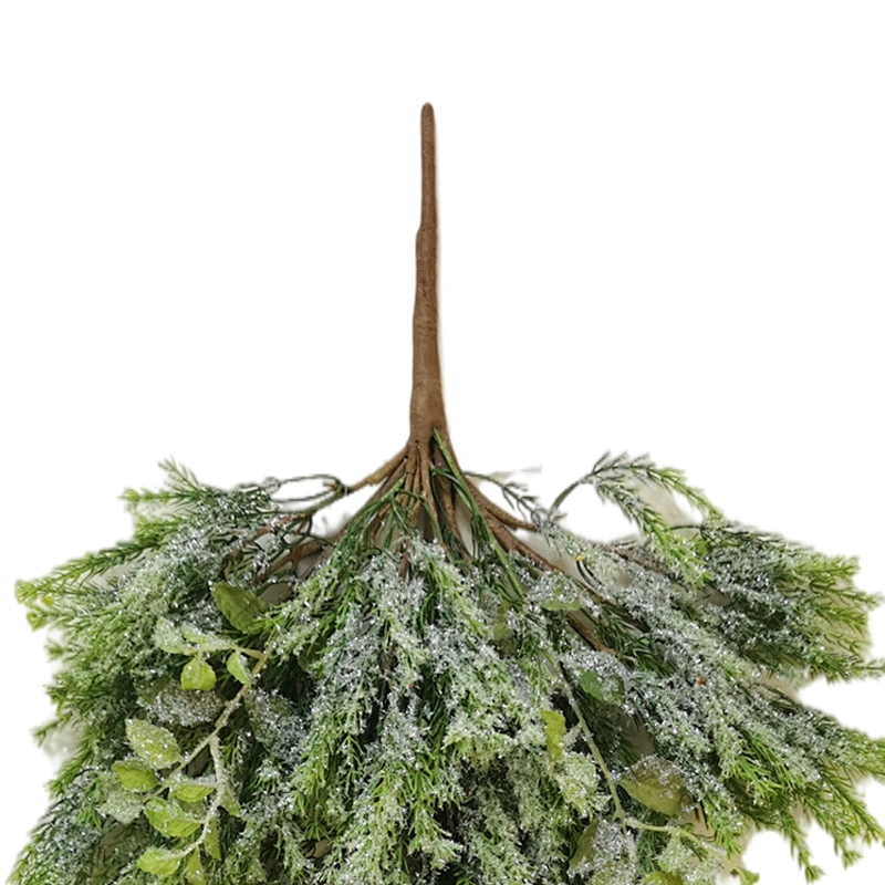 New Design Eco-Friendly Real Touch bush 81.28cm Christmas decorations green bush with snow