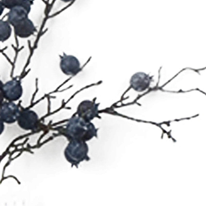 Hand wrapped floral spring personalized handmade floral wreath roses blueberry fruit spray artificial flowers