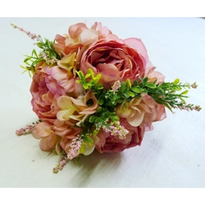 Wholesale Wedding Home Decorative Artificial Rose Flowers Silk Artificial Rose Peony Flowers Bouquet