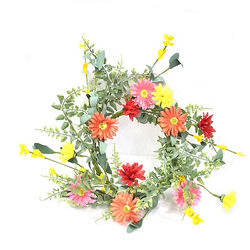 Handy Carfts Personalized Luxury Spring Wreath Artifical Silk Spring Flower Plant Wreath