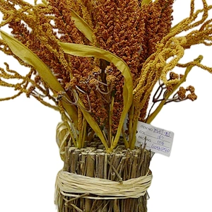 High Quality Affordable Wheat Wreath 42cm In/Out Door Decorations Hand Wrapped Spray For Sale
