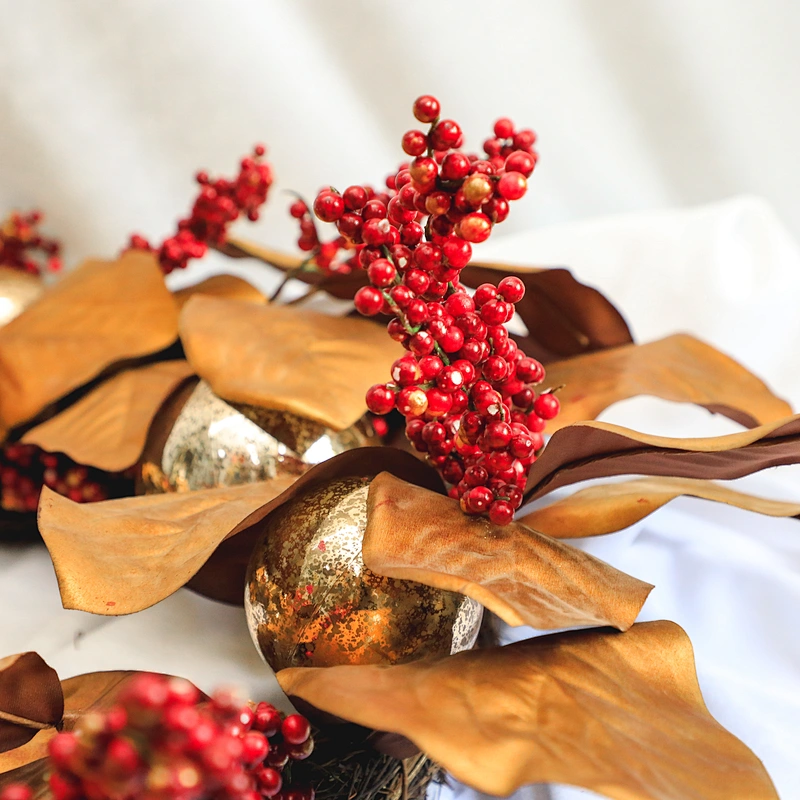 Decorate artificial Artificial Wreath For Christmas Wedding, Holiday Front Door Wall Window Party Decoration