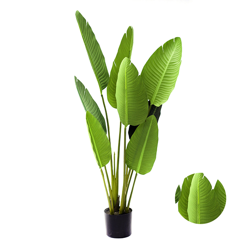 Factory Direct Sale Variegated Banana Tree Fiber Artificial Traveller's Banana Tree