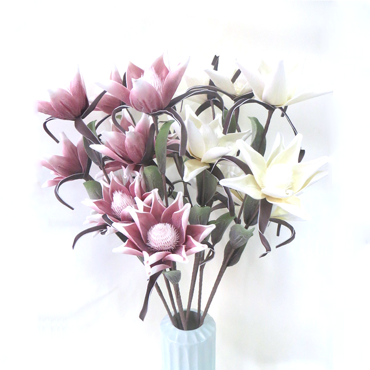 Festival Items Used Manufacturing Foam Plant Handy Carfts Wedding Foam Flowers With Stem