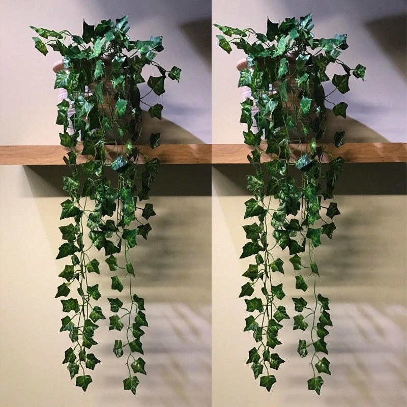 Artificial Succulents Pearls Fleshy green Vine branches wall Hanging Plastic Rattan plants Artificial decoration flowers