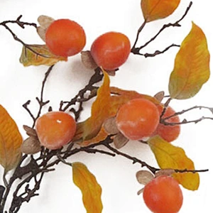 Hot sale home door decorations decorative seven persimmons artificial flower hand wrapped artificial flower