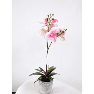 Home office decorations home office decorations orchid flower real touch pe foam plastic orchid flower with pot