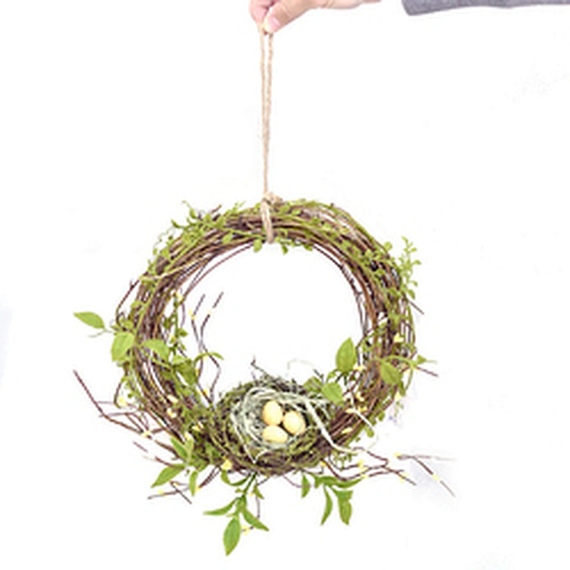 Ornamental Hand Wrapped decoration simulation wreaths Daisy Wreath for home decoration Faux Flower Realistic