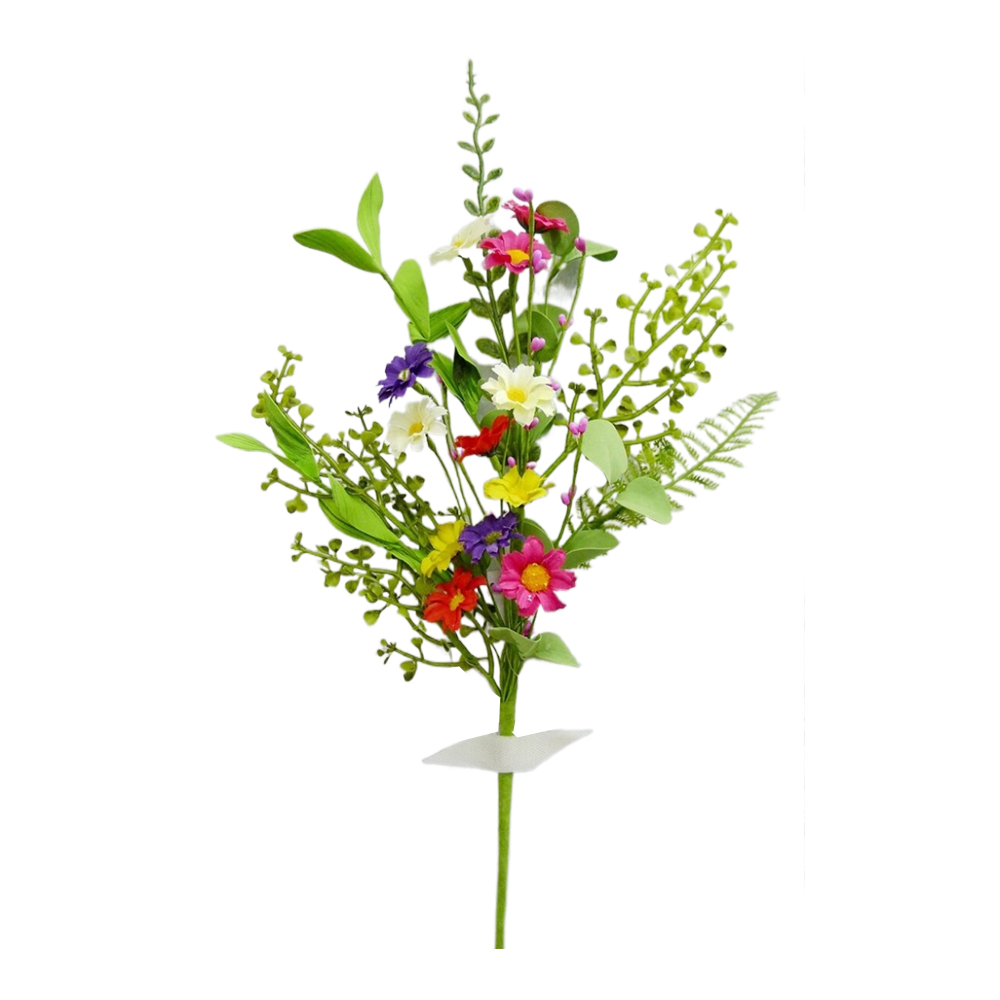 Eco Friendly Wild Flower Lavender Wreath 53cm handmade home decoration plant Spring wreath Faux Flower