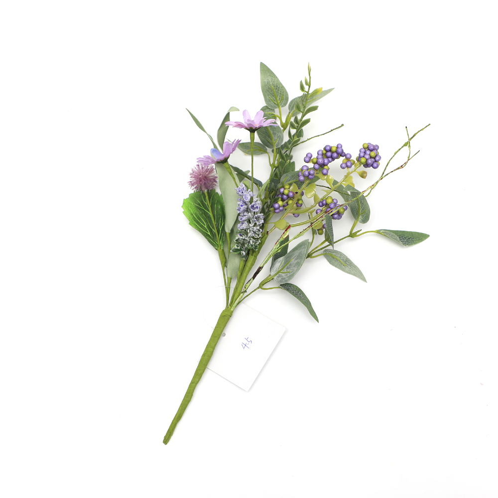 New Design Spring Flower Real Touch Wreath artificial wreath spring Floral decoration Faux Flower Realistic