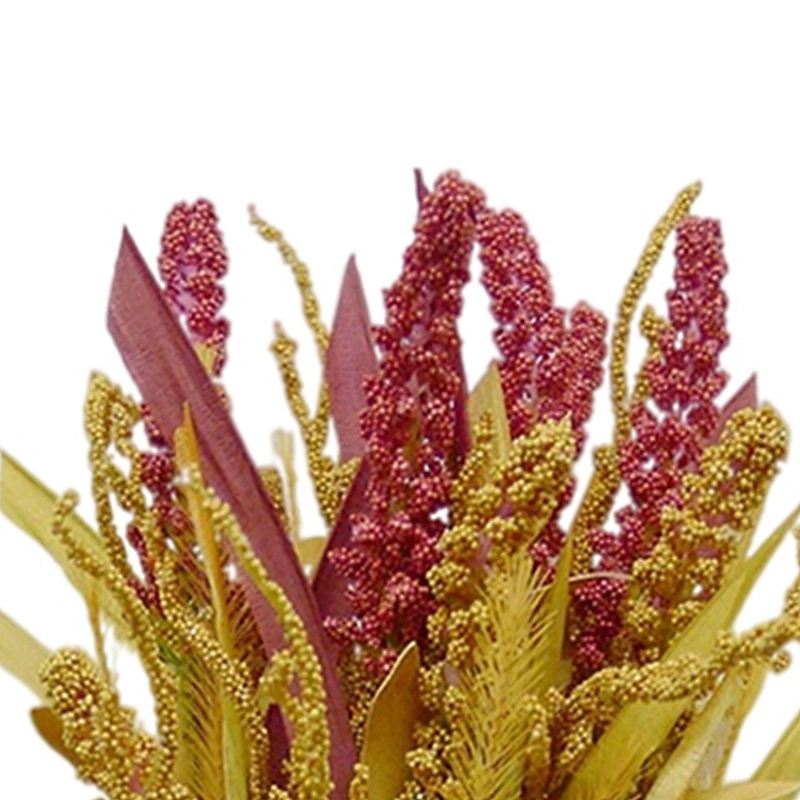 High Quality Affordable Wheat Wreath 66cm In/Out Door Decorations Hand Wrapped Spray For Sale