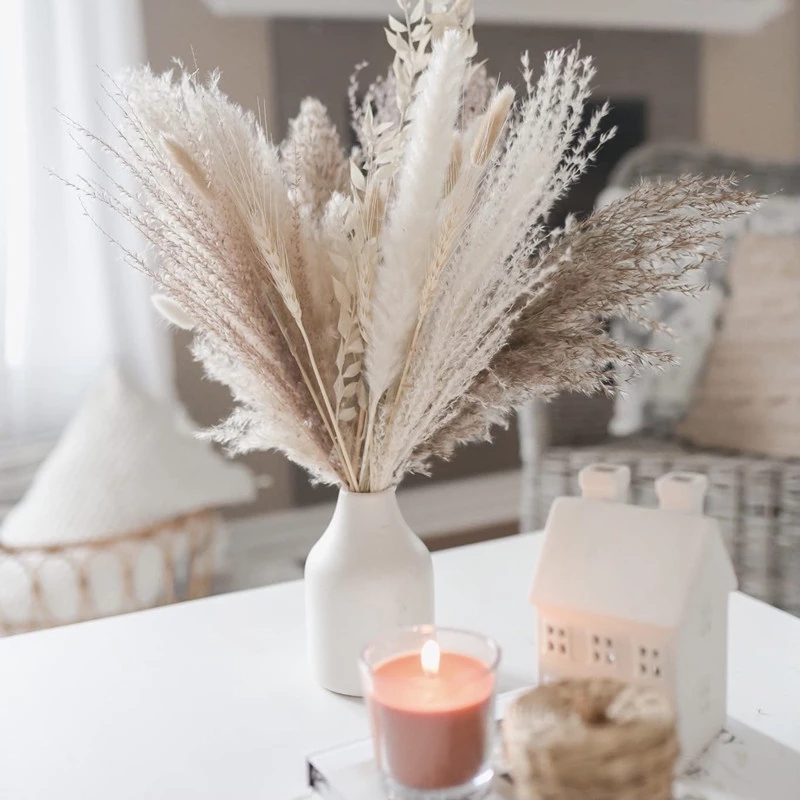 Dried Pampas Grass Premium Dry Artificial flowers Naturally Pampa for Boho Home Decor Wedding Decoration Artificial flowers