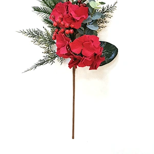 Hand Wrapped Floral 68.6cm Real Touch spray with white berry Artificial flowers