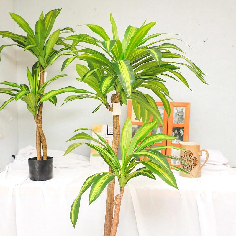 Houseplants Plastic Corn Plant Dracaena Fragrans Good Quality Happy Dracaena Tree Artificial flowers