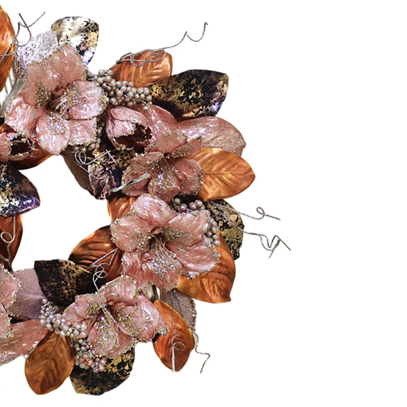 Christmas decorations Arts And Crafts 71.1/40.6cm leaves with Hand Wrapped Floral