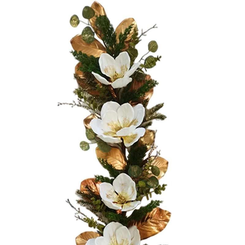 Christmas decorations Artificial flowers Real Touch wreath eucalyptus leaves personalized Artificial 152.4cm leaves