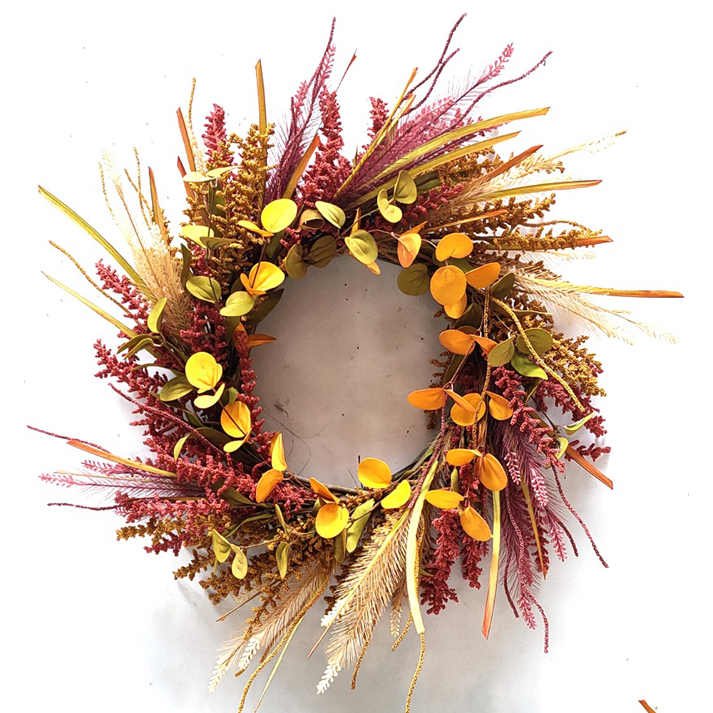 New style decoration artificial peonies yellow flowers arrangement personalized artificial wreath for gift