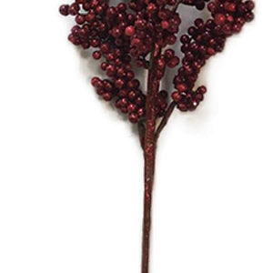 New Style Of Decoration Single Fern Leaves 116.84cm Champagne Flowers Glitter Spray Flowers For Sale