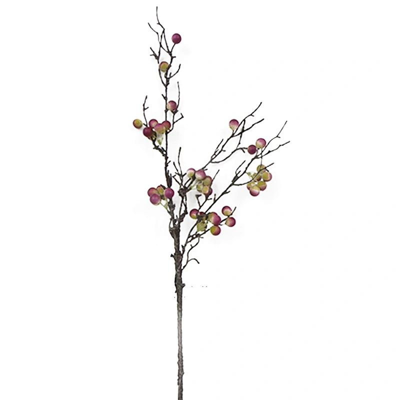 Good quality reasonable price wreath decorations artificial flower spray with leaves artificial flower