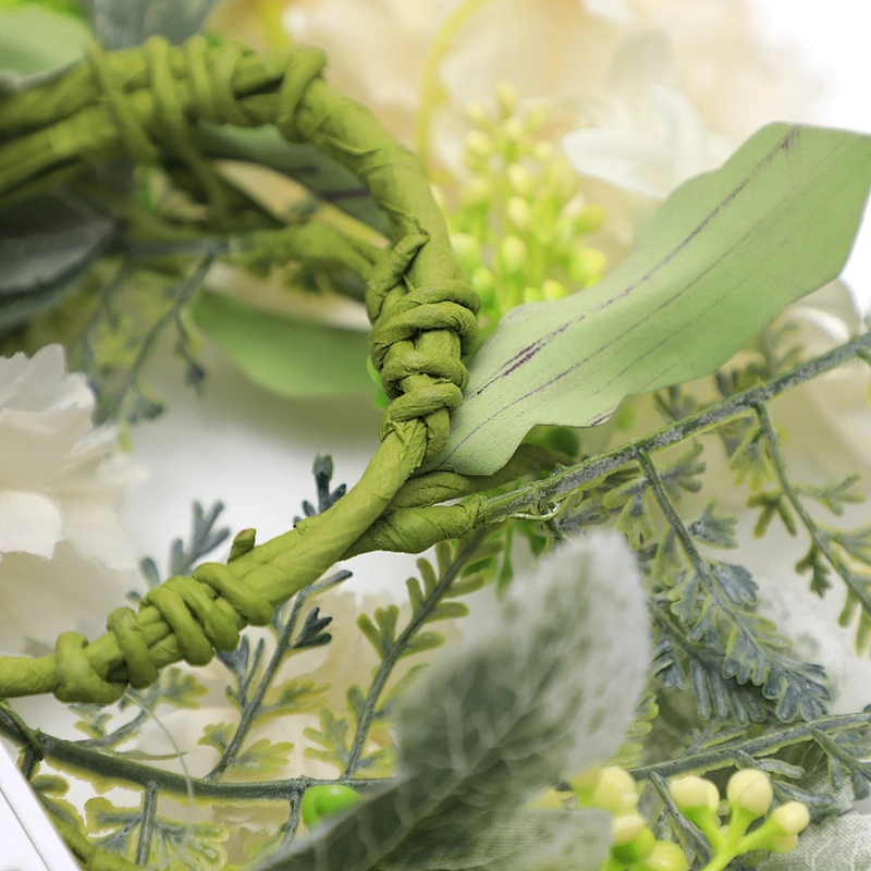 Interior decoration summer Friendly Arts And Crafts Real Touch Wreath Luxury Lavender wreath with leaves
