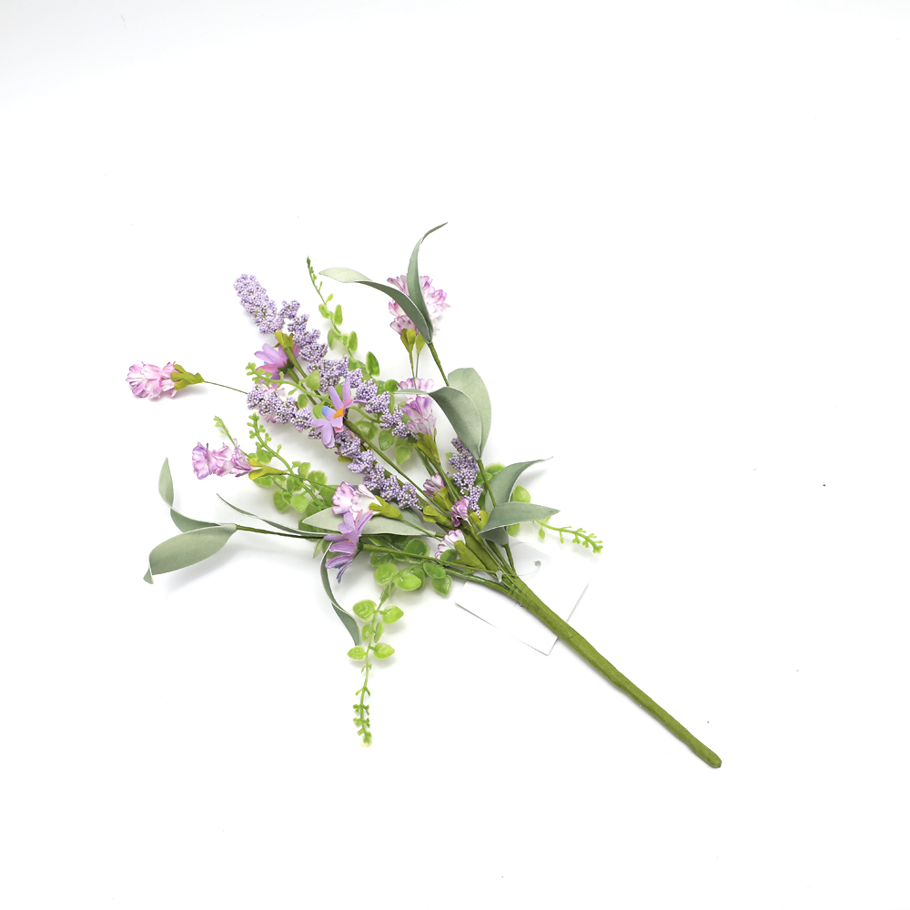 Customized natural Hand Wrapped Spring Floral Lilac Wreath Real Touch handmade Wreath Faux Flower Realistic