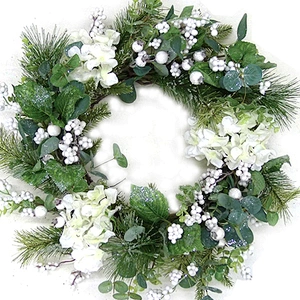 Wholesale Hot Selling Artificial Flowers Outdoor Artificial Flowers Christmas Wreaths