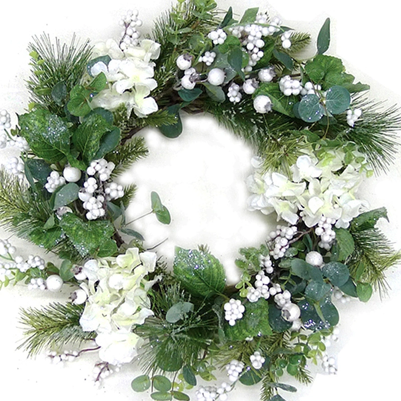 Wholesale Hot Selling Artificial Flowers Outdoor Artificial Flowers Christmas Wreaths