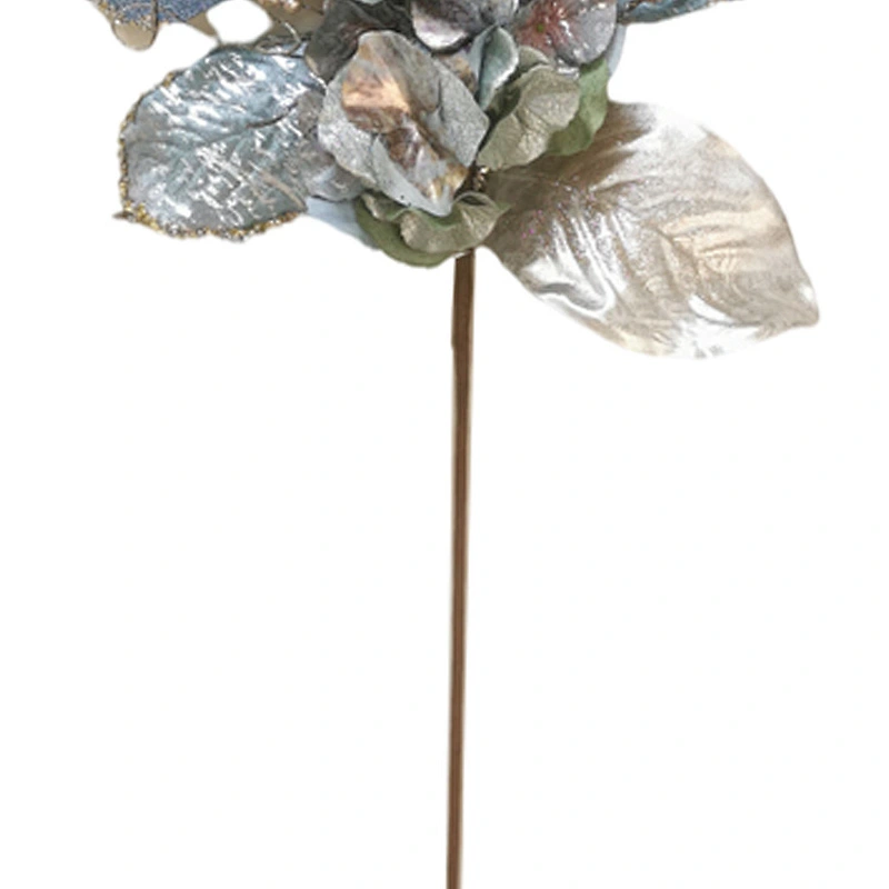 New Design artificial glitter spray Magnolia leaves plants 99.06cm Handy Carfts plants