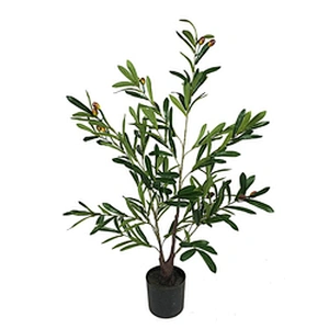 Popular fashion polyester plastic iron artificial oliver tree artificial oliver tree plant for garden decoration