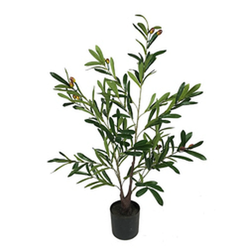 Popular fashion polyester plastic iron artificial oliver tree artificial oliver tree plant for garden decoration