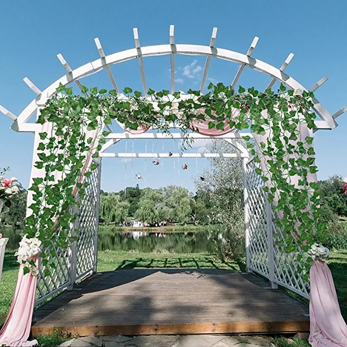 Decoration Artificial Ivy Greenery Leaf Garland Plants Vine Foliage Artificial Flowers Hanging for Wedding Party Garden