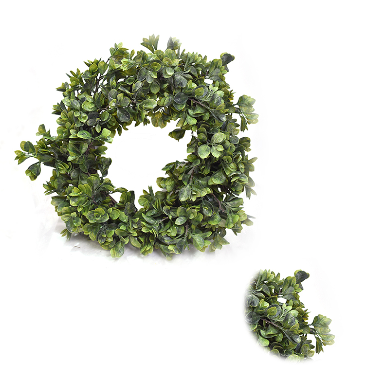 Arts And Crafts Greenery Wreath Home Decoration Luxury Boxwood flowers Real Touch Wreaths