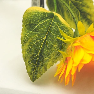 Spring arts artificial leaves Sunflower yellow Flowers Wreath Real summer artificial Sunflower yellow
