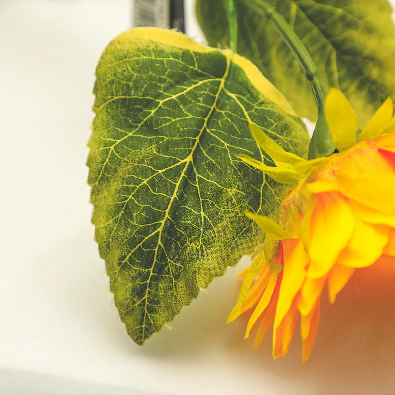 Spring arts artificial leaves Sunflower yellow Flowers Wreath Real summer artificial Sunflower yellow