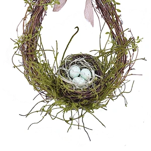 Made In China spring floral Easter Candle Ring Egg Wreath Hand Wrapped wreath