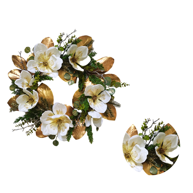 New Design Christmas decorations Artificial flowersPine needles and leaves spray Artificial flowers  76.2/45.7cm leaves