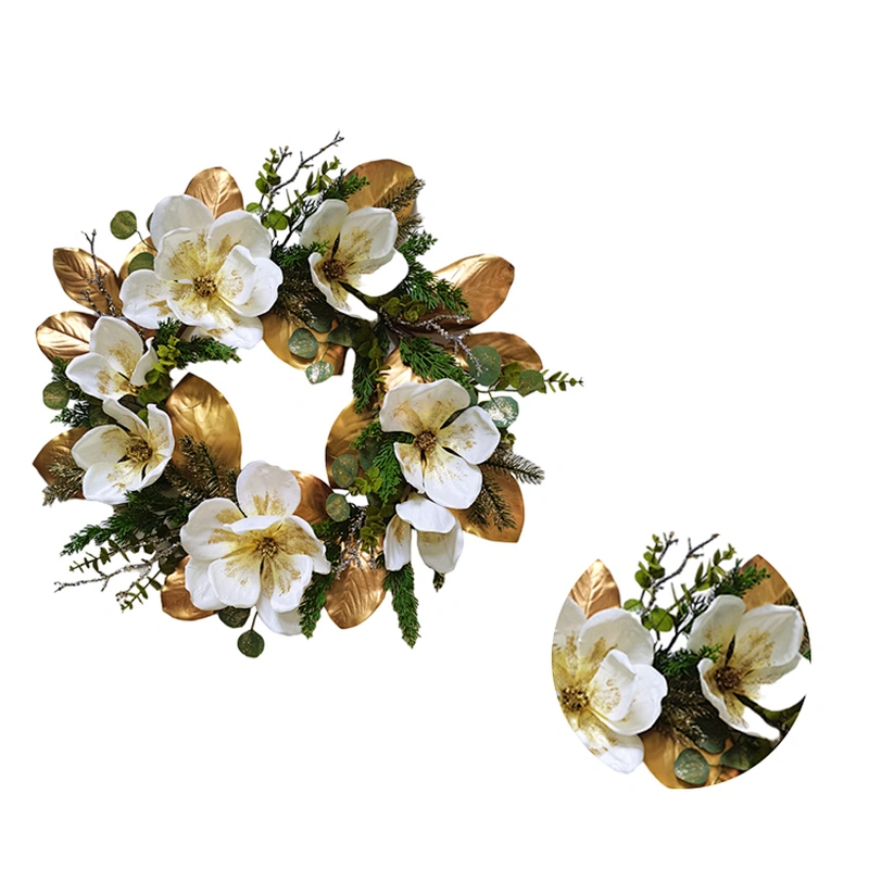 New Design Christmas decorations Artificial flowersPine needles and leaves spray Artificial flowers  76.2/45.7cm leaves