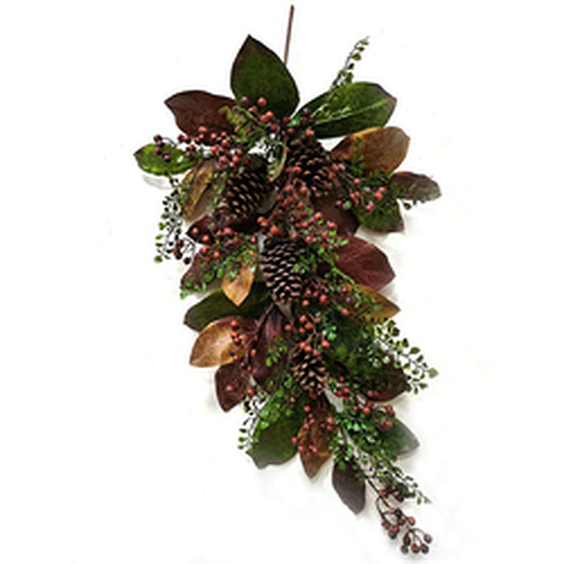 New Design Real Touch wreath Nordic Style Outdoor Indoor Colorful Artificial Wedding Christmas Wreath