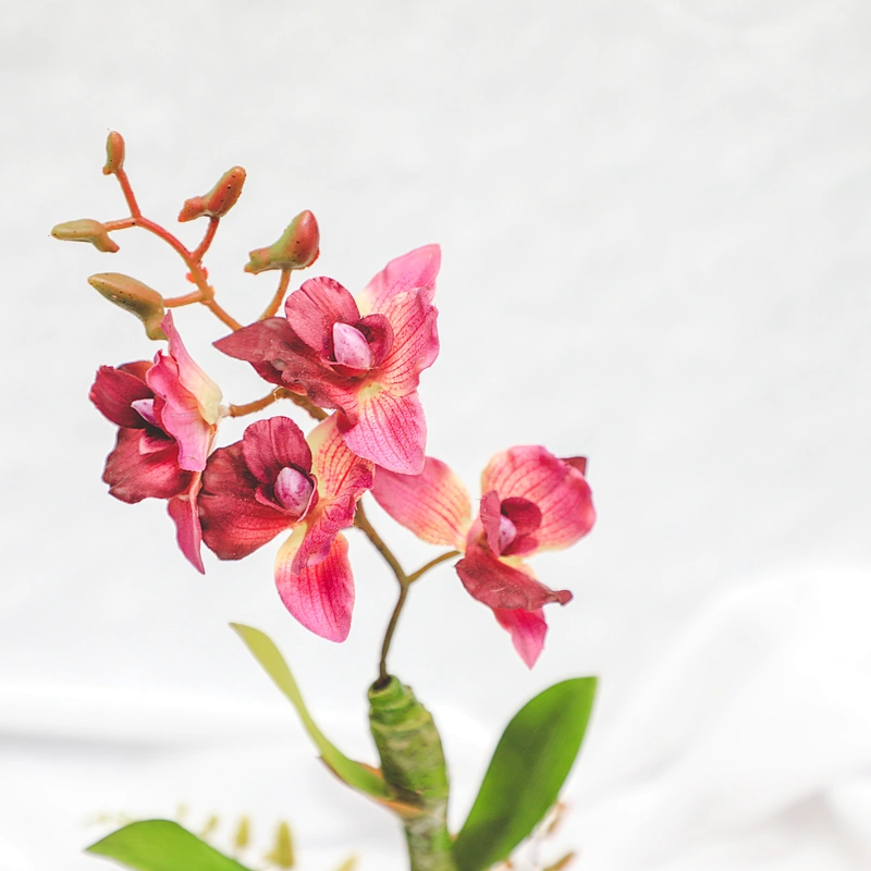 Wholesale fashion artificial Home Wedding Decor Artificial Flowers Faux Water Cymbidium Orchid Butterfly Orchid