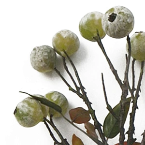 Spring leaves artificial handmade floral wreath roses artificial flowers blueberry fruit spray flowers