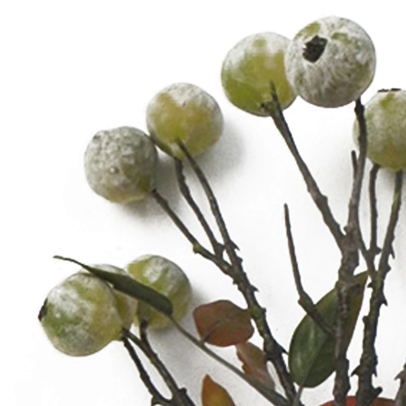 Spring leaves artificial handmade floral wreath roses artificial flowers blueberry fruit spray flowers