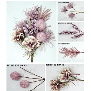 New Design Silk Plastic Flowers Gifts And Home Decor Artificial Foam Flowers For Wedding Decoration