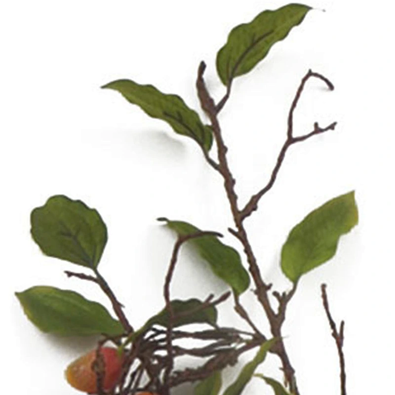 Hot sale home door decoration autumn orchids artificial flowers real touch medium fruit with hole faux flower