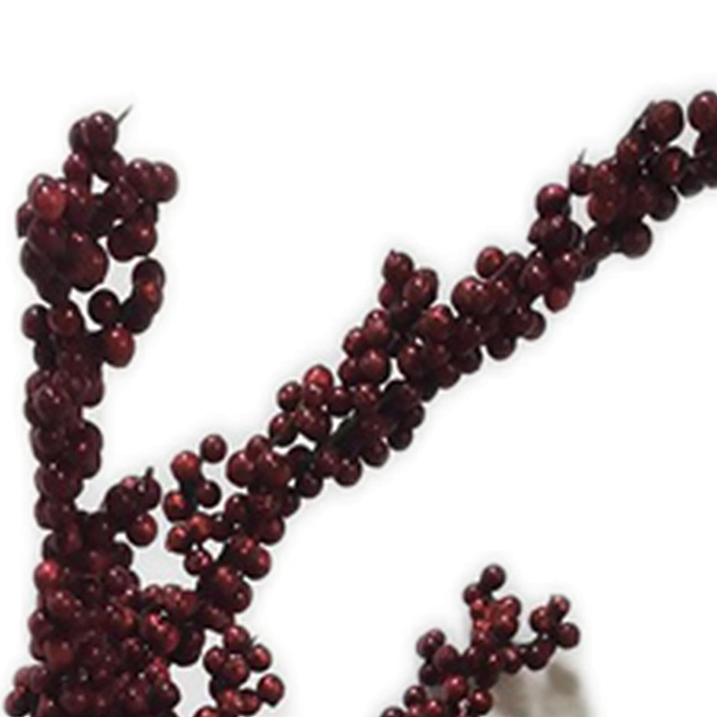 New Style Of Decoration Single Fern Leaves 116.84cm Champagne Flowers Glitter Spray Flowers For Sale