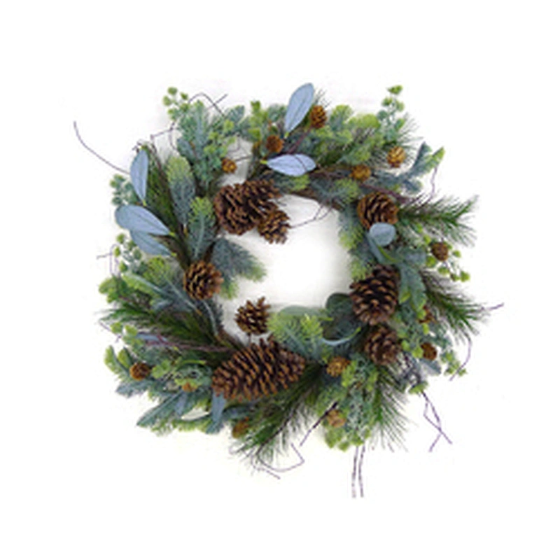 China Factory Wholesale Customized Hanging Artificial Christmas Door Decoration Wreaths