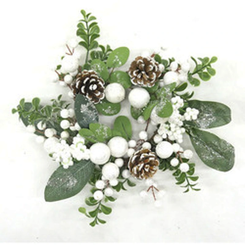 Christmas decorations artificial wreath real touch wreath silk arts and crafts artificial flowers for home decoration