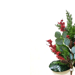 Christmas decoration simulation leaves 88.9cm personalized Artificial green leaves