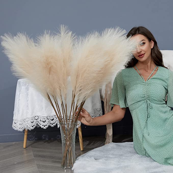 Good quality reasonable price Natural Dried Artificial Flowers Wedding Dried Pampas Grass Decoration Artificial Flowers